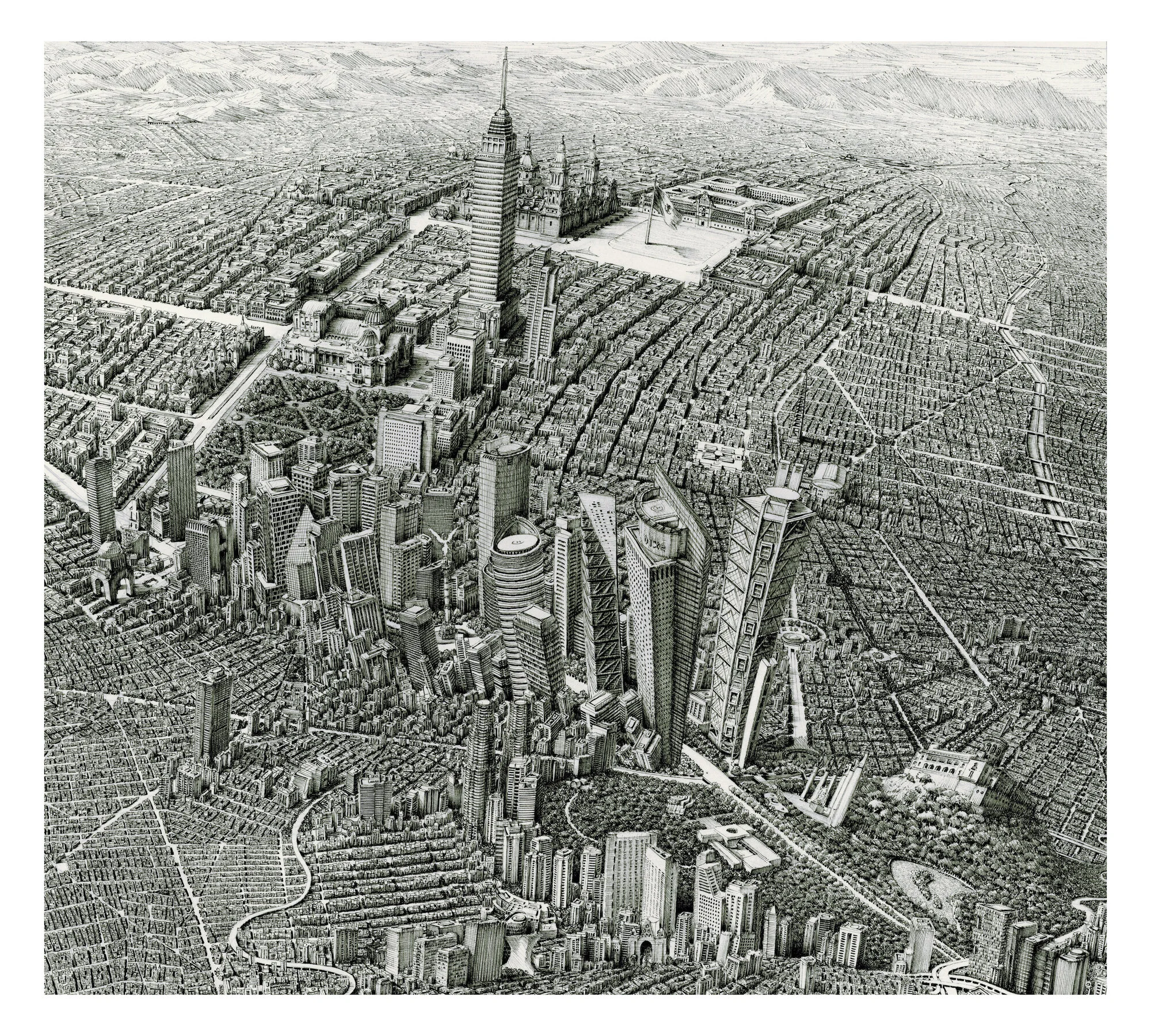 Evan Hecox  mexico city スクリーンプリント Mexico+City_2018.jpg